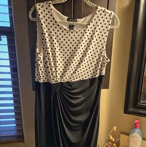 En Focus Polka Dot Black and White Dress